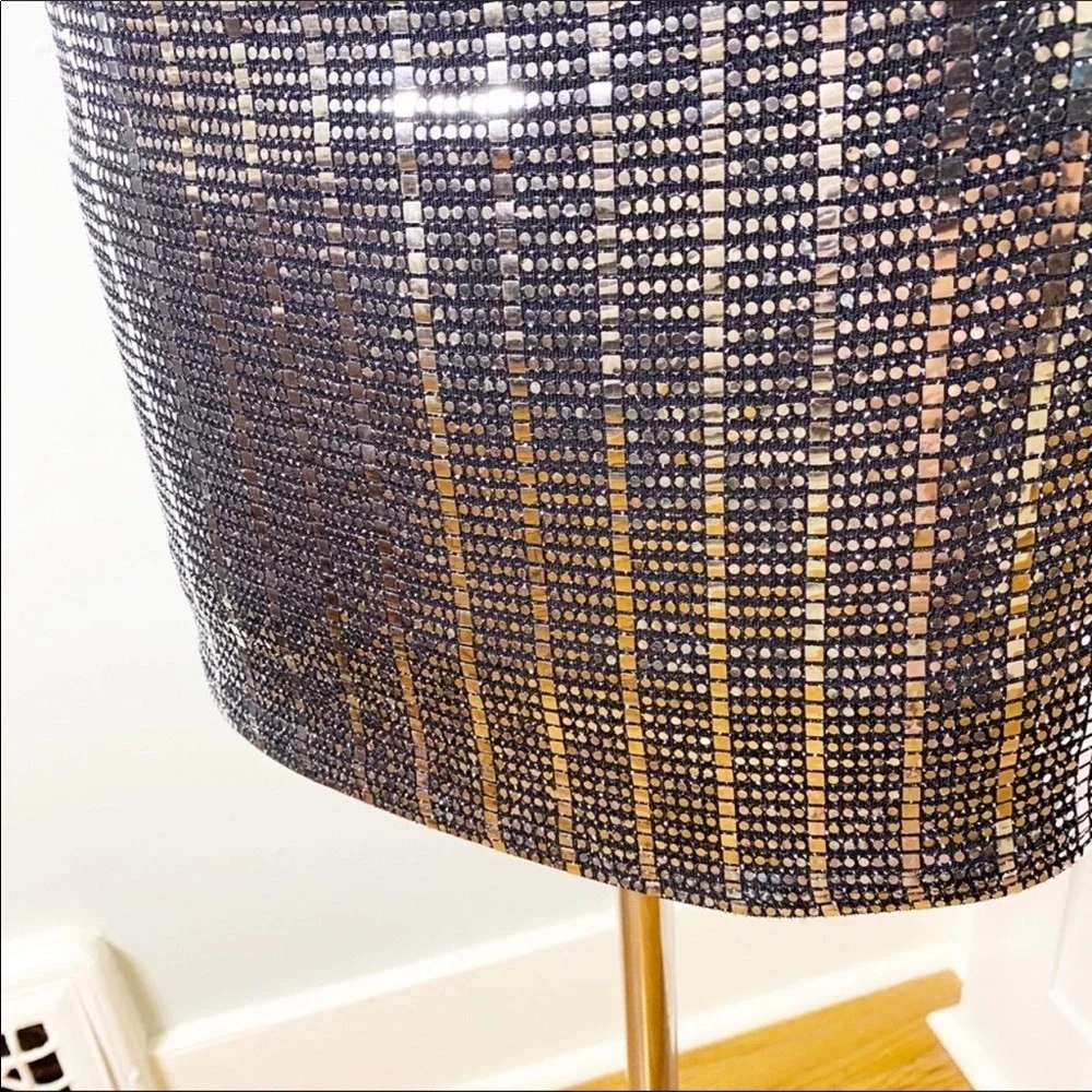 NWT Silver Sequin Mini Dress Sexy Bling Party Dress Medium - Picture 6 of 12